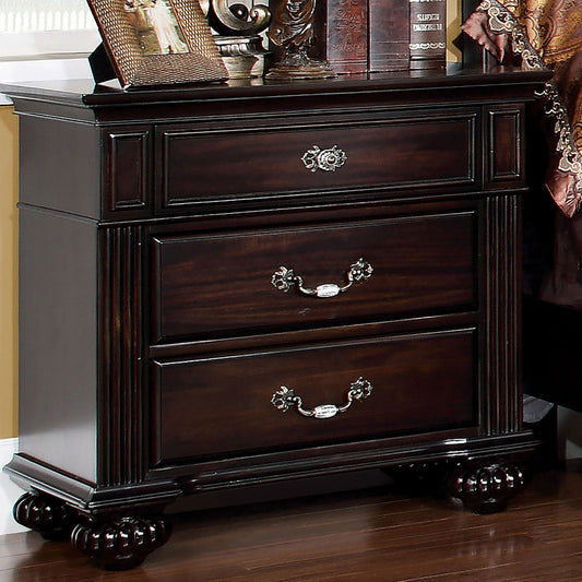 Syracuse Dark Walnut Night Stand - ATL FURNITURE