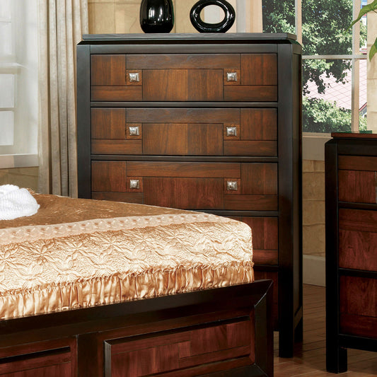 Patra Acacia/Walnut Chest - ATL FURNITURE