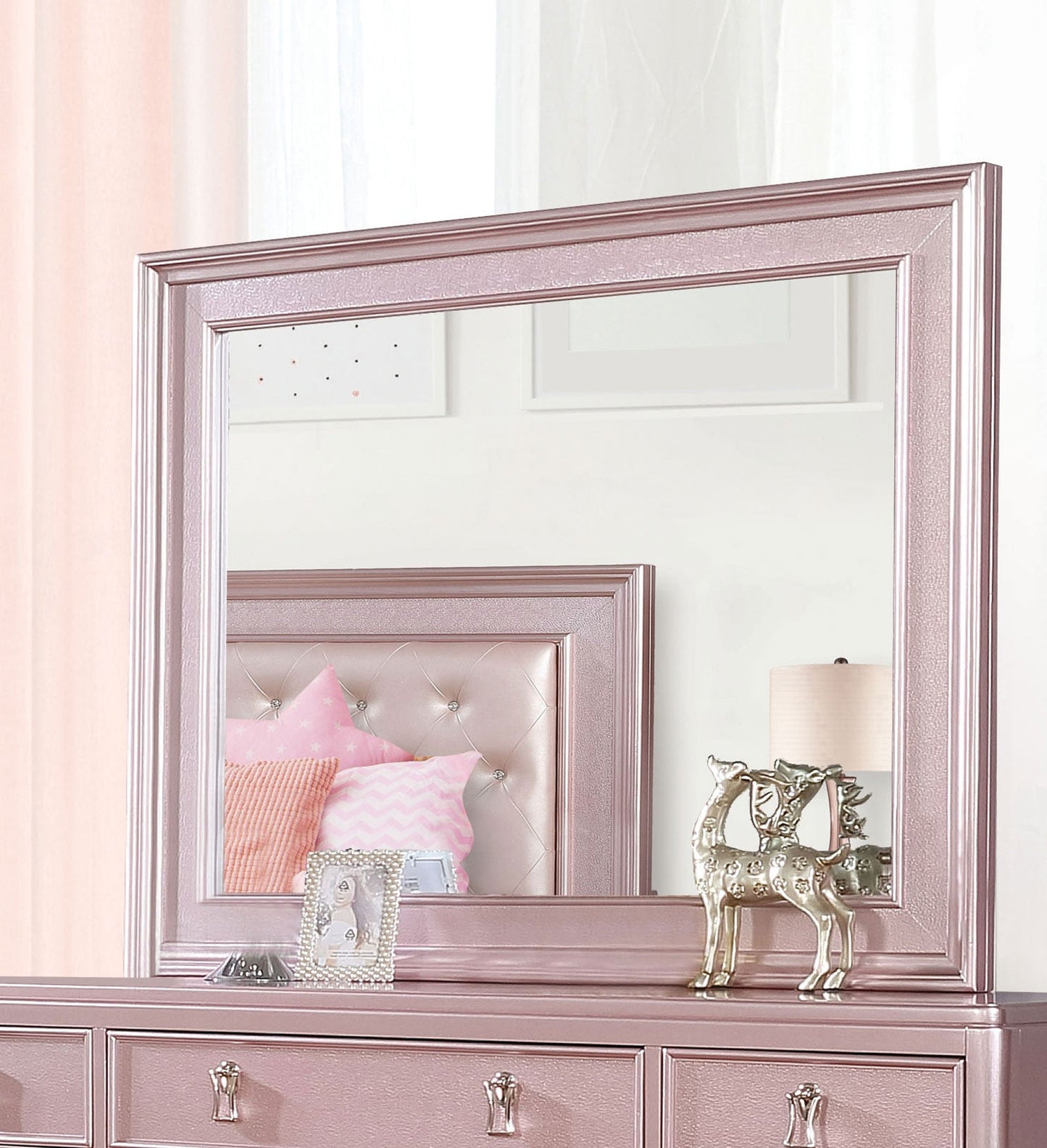Ariston Rose Pink Mirror - ATL FURNITURE