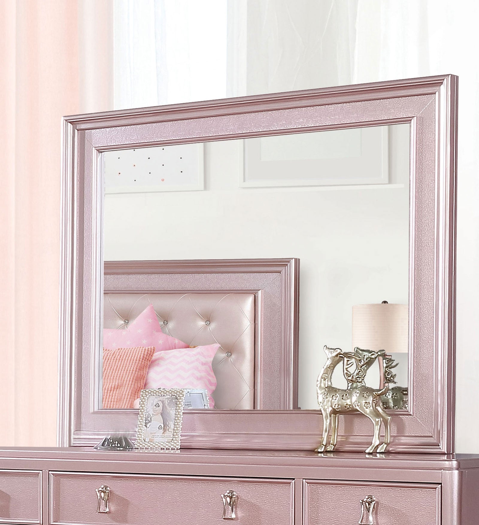 Ariston Rose Pink Mirror - ATL FURNITURE