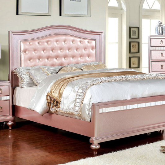 Ariston Rose Gold Full Bed - ATL FURNITURE