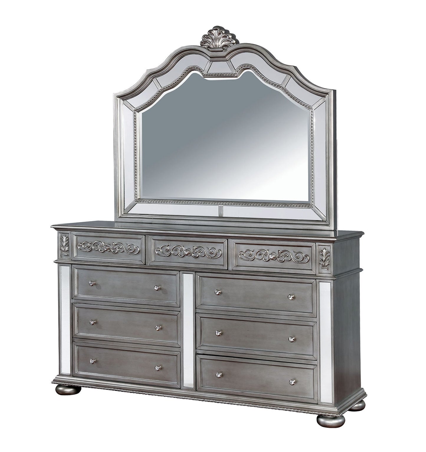 Azha Silver Dresser - ATL FURNITURE