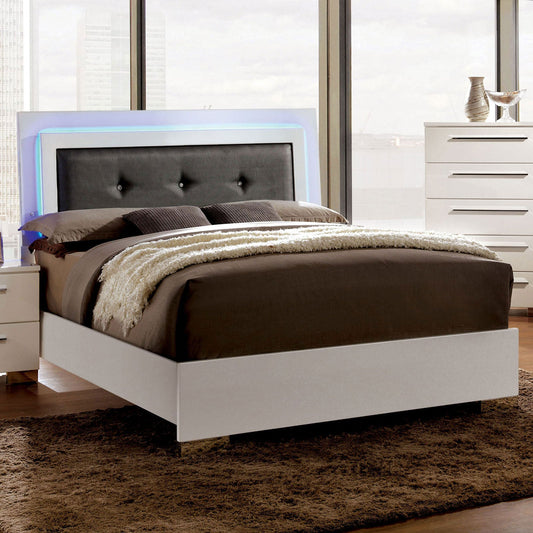 CLEMENTINE Glossy White Full Bed - ATL FURNITURE