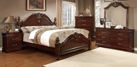 Mandura Cherry E.King Bed - ATL FURNITURE