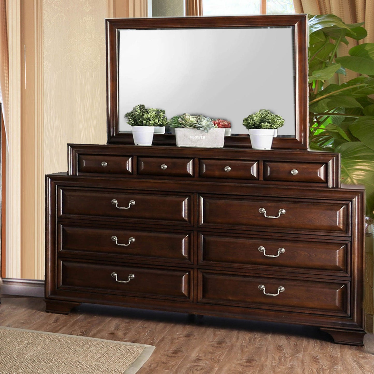 Brandt Brown Cherry Dresser - ATL FURNITURE