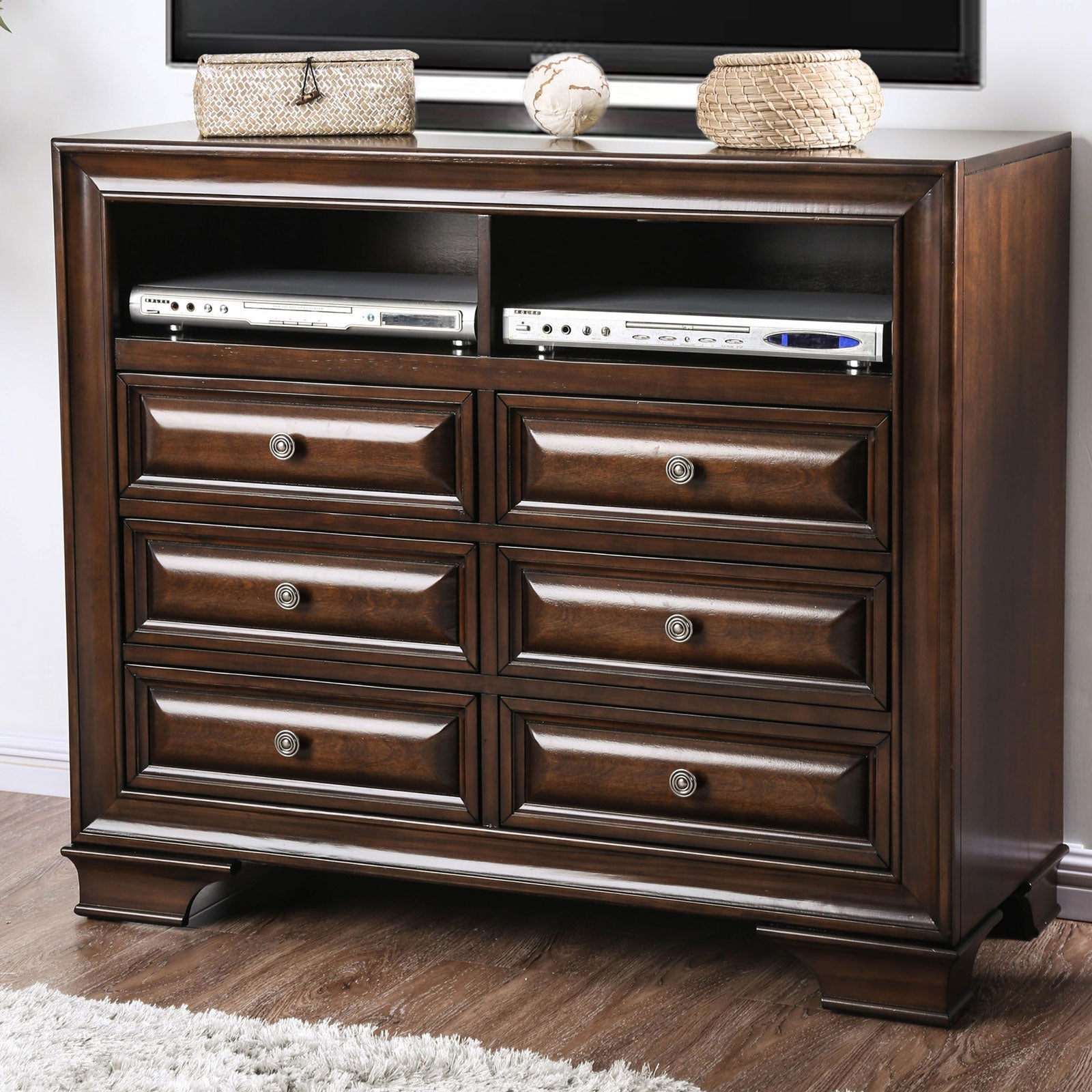 Brandt Brown Cherry Media Chest - ATL FURNITURE