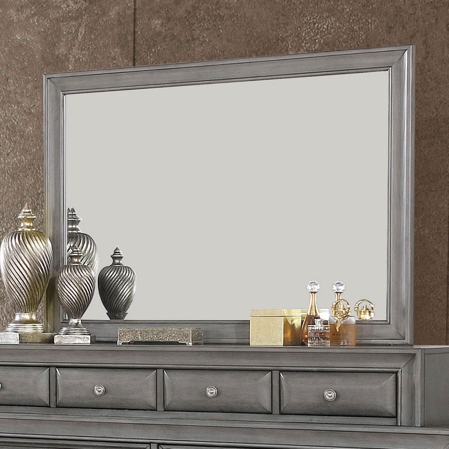 Brandt Gray Mirror - ATL FURNITURE