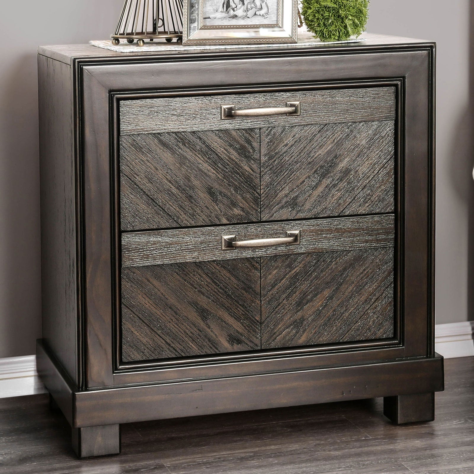 Argyros Espresso Night Stand - ATL FURNITURE