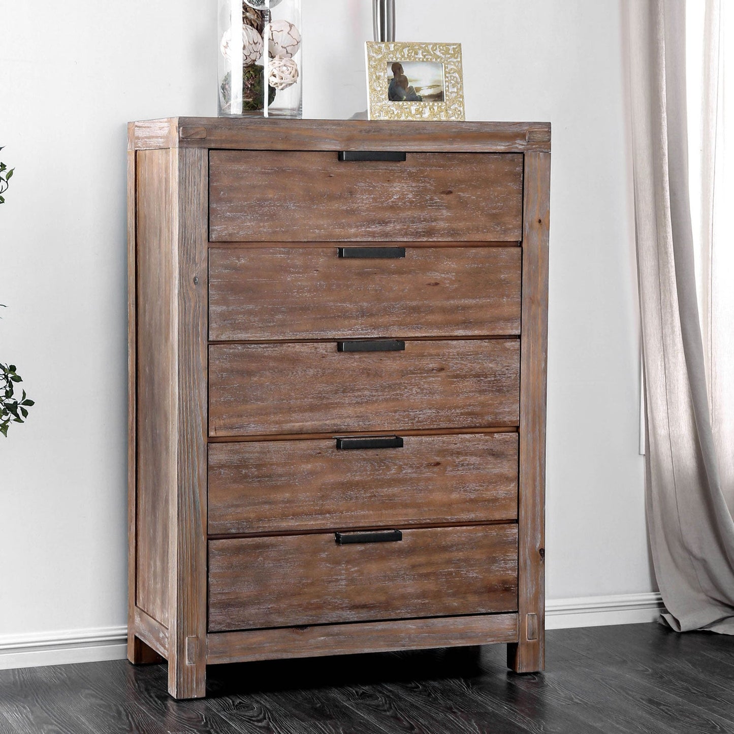 Wynton Weathered Light Oak Chest - ATL FURNITURE