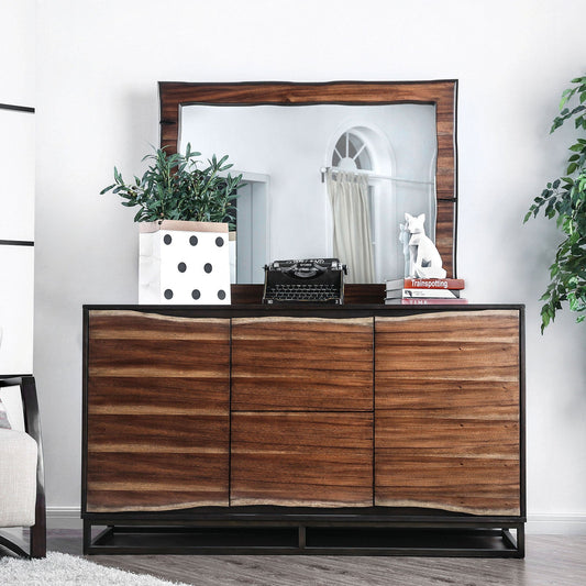 Fulton Dark Oak/Dark Walnut Dresser - ATL FURNITURE