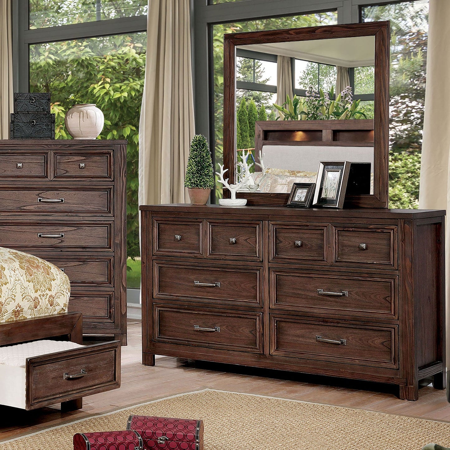 Tywyn Dark Oak Dresser - ATL FURNITURE