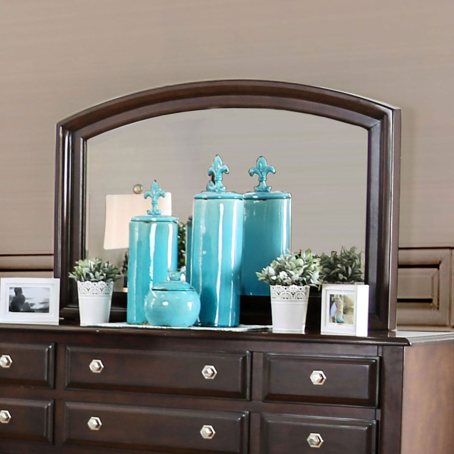 Litchville Brown Cherry Mirror - ATL FURNITURE