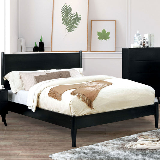 LENNART II Black E.King Bed - ATL FURNITURE