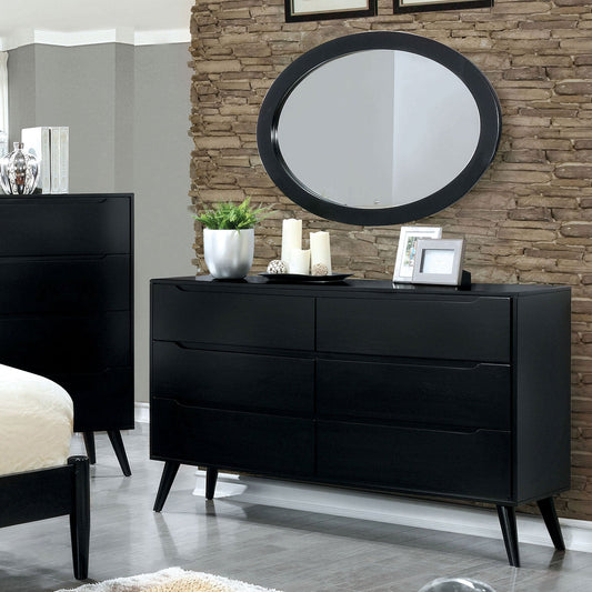 LENNART II Black Dresser - ATL FURNITURE