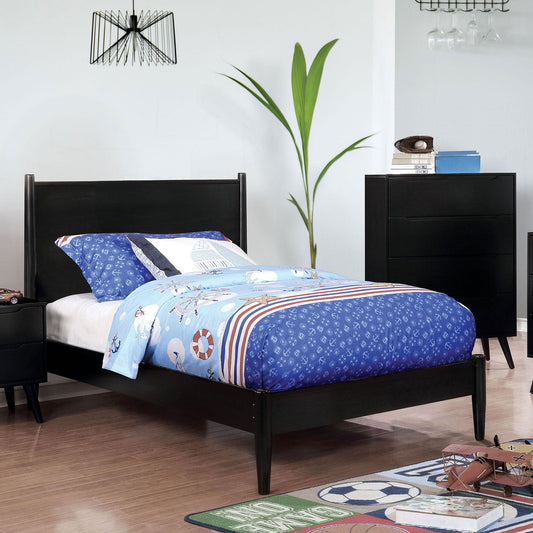 LENNART II Black Twin Bed - ATL FURNITURE