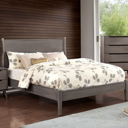 Lennart Gray E.King Bed - ATL FURNITURE
