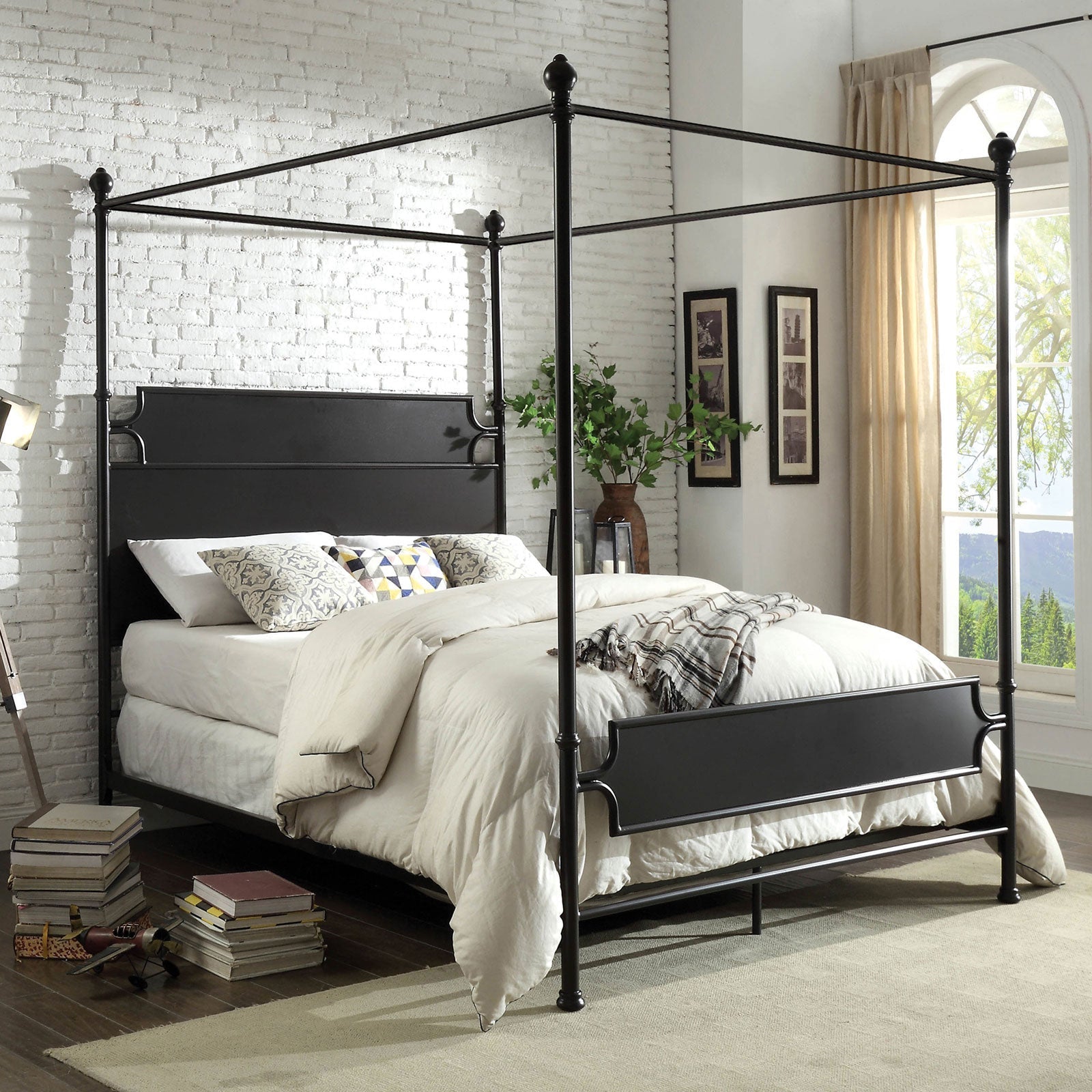 Beatrix Bronze Queen Bed - ATL FURNITURE