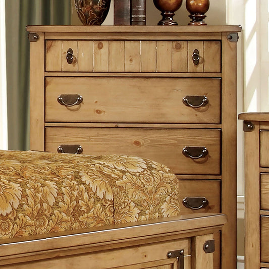 PIONEER Weathered Elm Chest - ATL FURNITURE