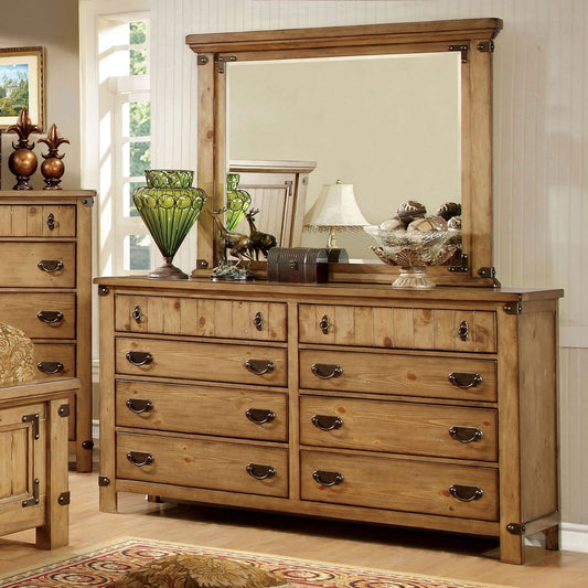 PIONEER Weathered Elm Dresser - ATL FURNITURE