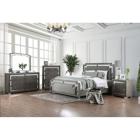 Jeanine Gray 5 Pc. Queen Bedroom Set w/ Chest - ATL FURNITURE