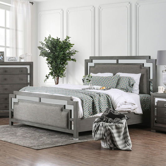 Jeanine Gray E.King Bed - ATL FURNITURE