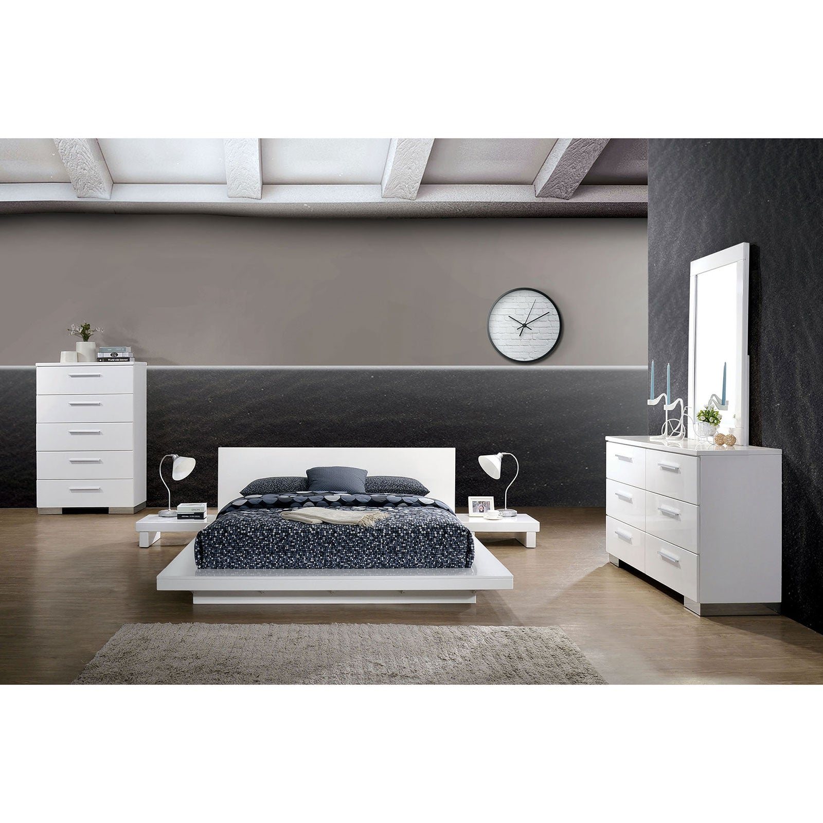 Christie White 4 Pc. Queen Bedroom Set - ATL FURNITURE