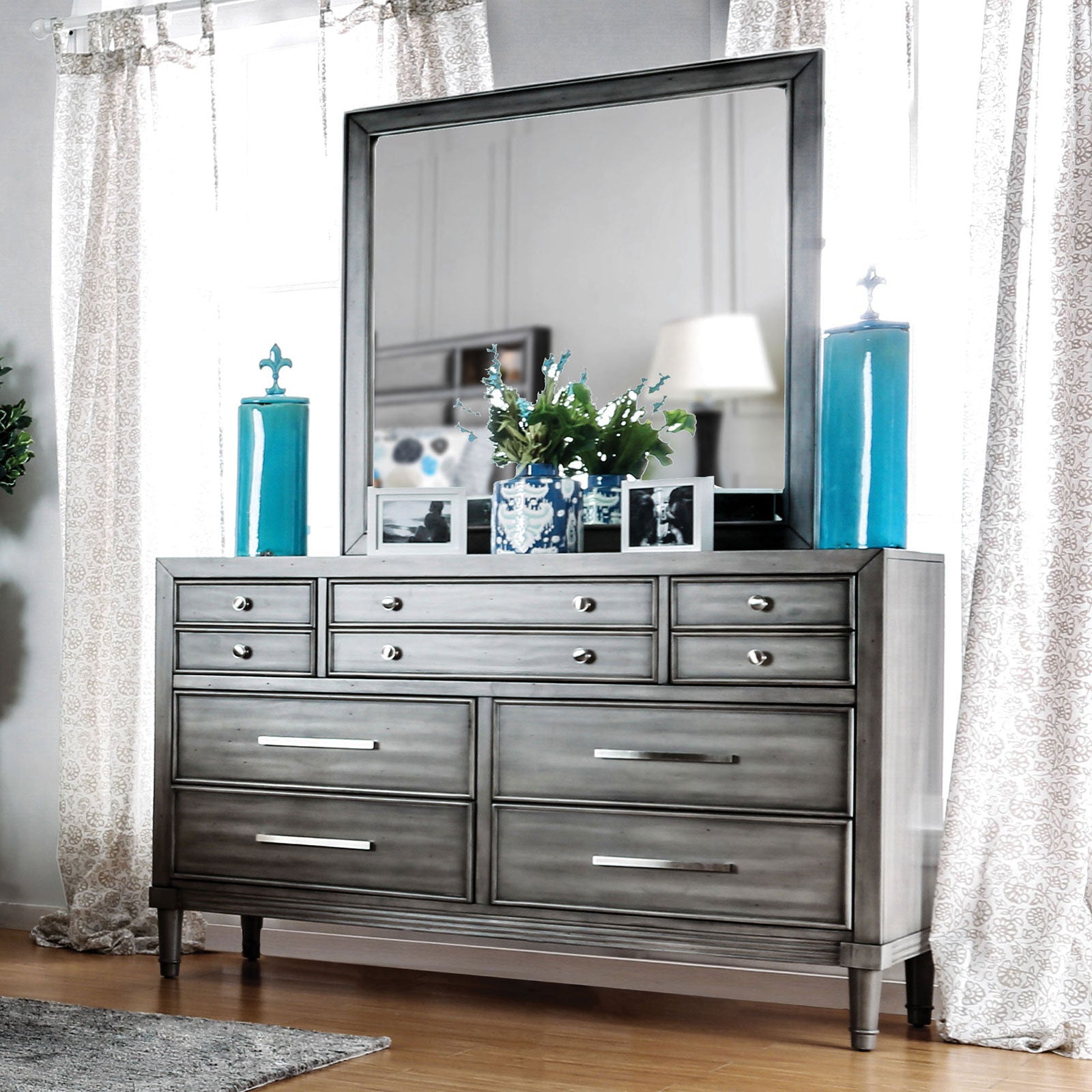 DAPHNE Gray Dresser - ATL FURNITURE