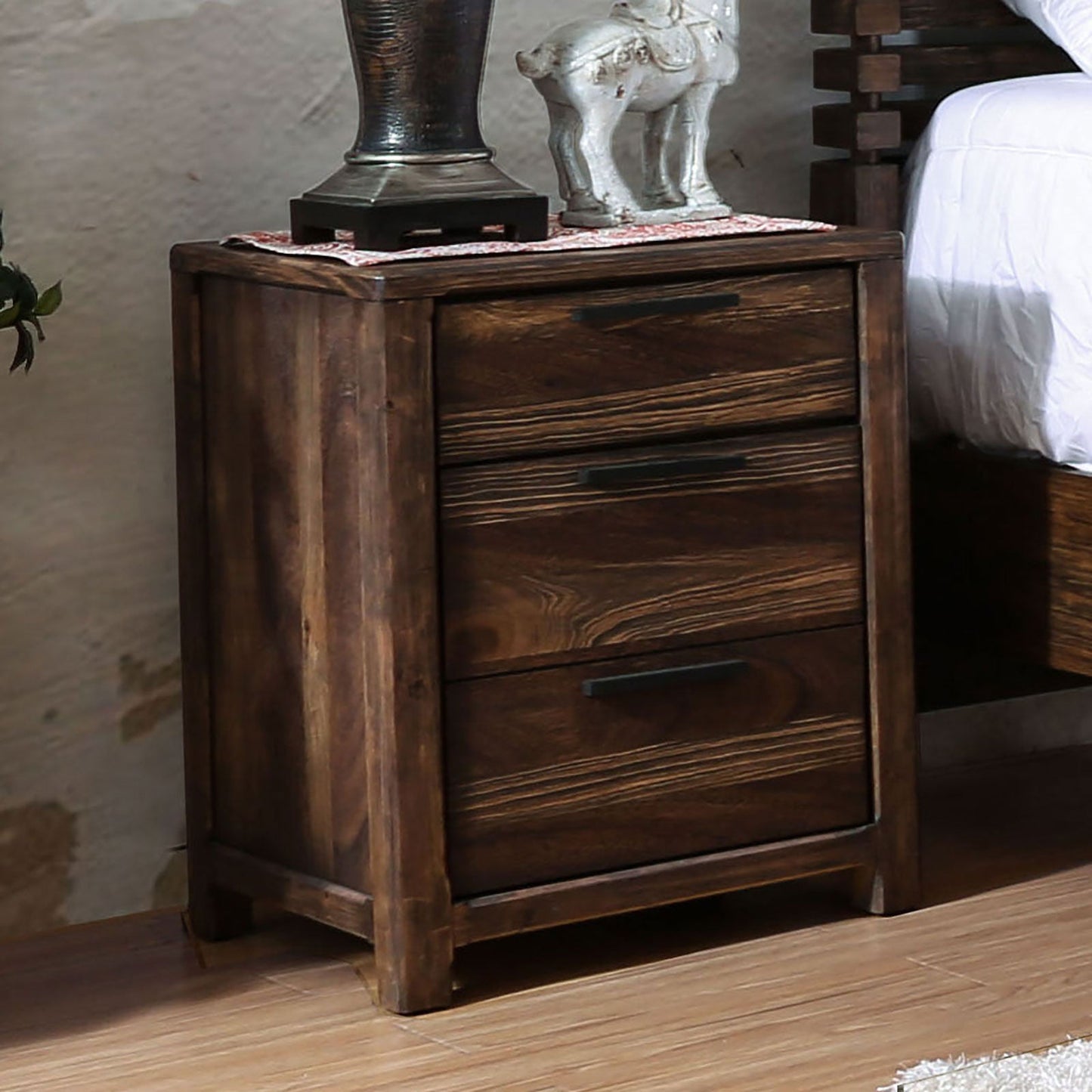 Hankinson Rustic Natural Tone Night Stand - ATL FURNITURE