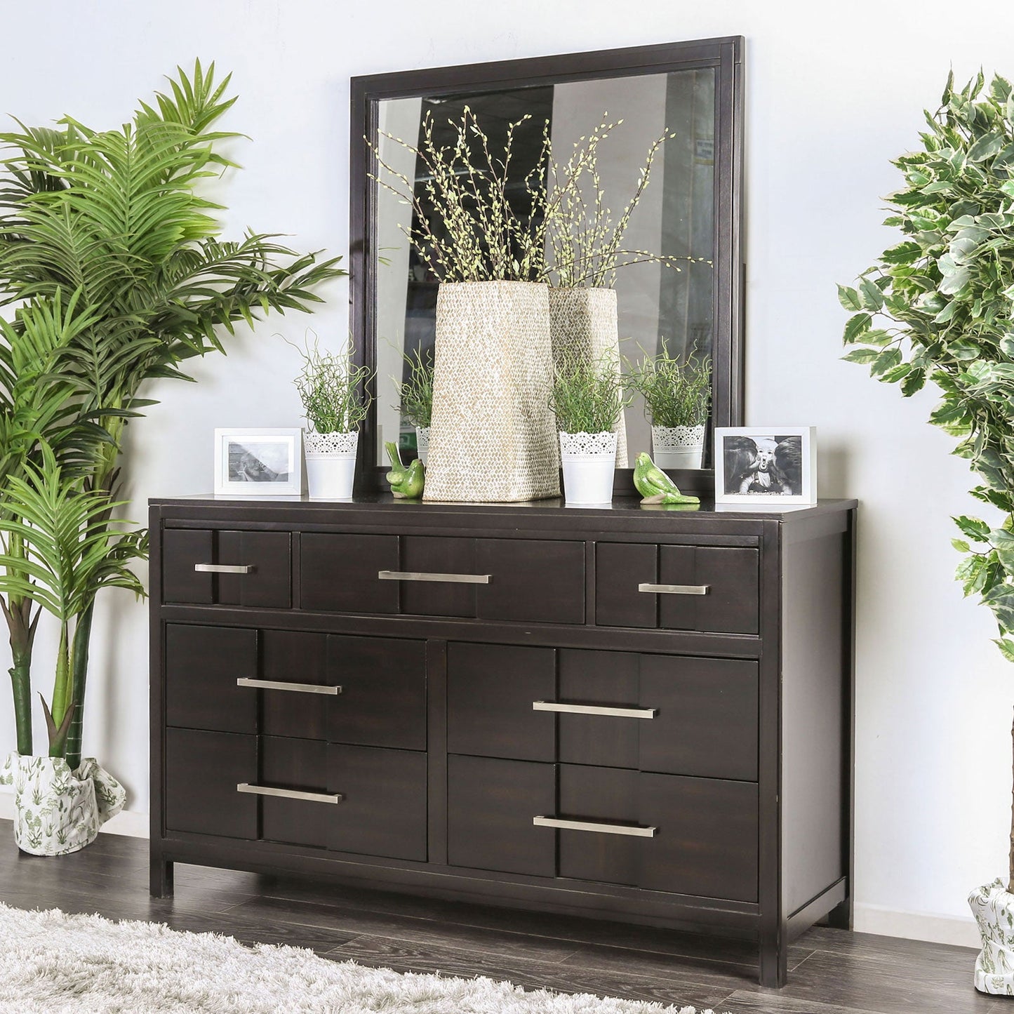 Berenice Espresso Dresser - ATL FURNITURE