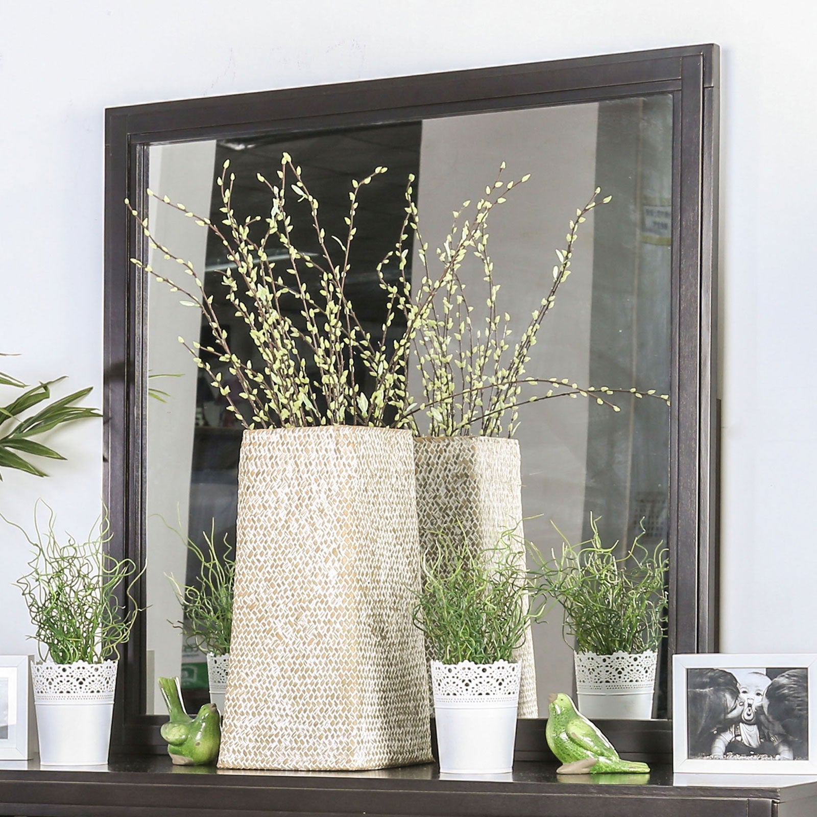 Berenice Espresso Mirror - ATL FURNITURE