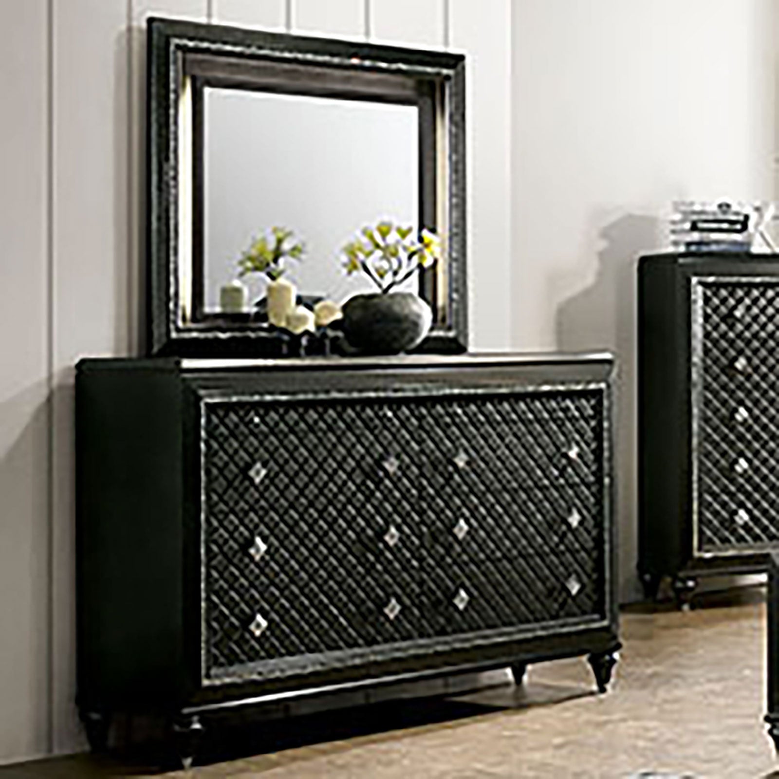 Demetria Metallic Gray Dresser - ATL FURNITURE