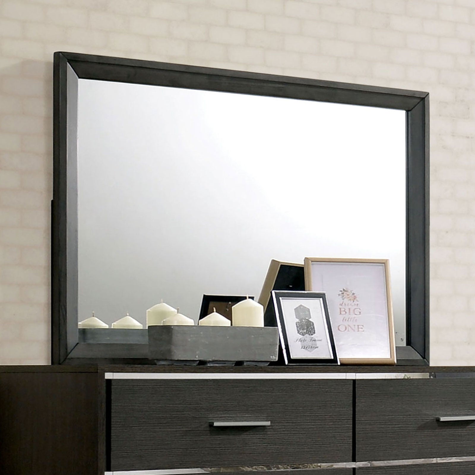 Camryn Warm Gray Mirror - ATL FURNITURE