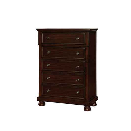 Castor Brown Cherry Chest - ATL FURNITURE