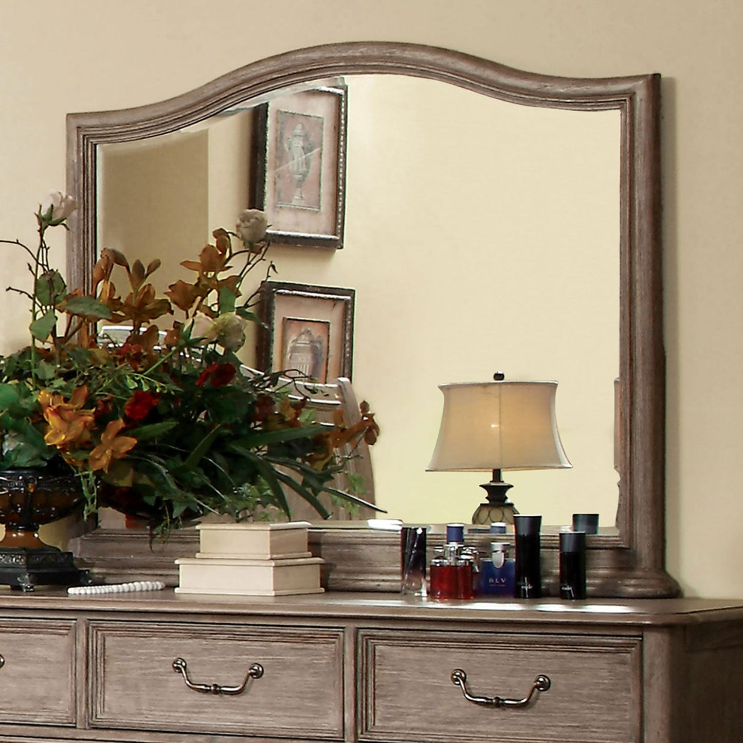 BELGRADE I Rustic Natural Tone Mirror - ATL FURNITURE