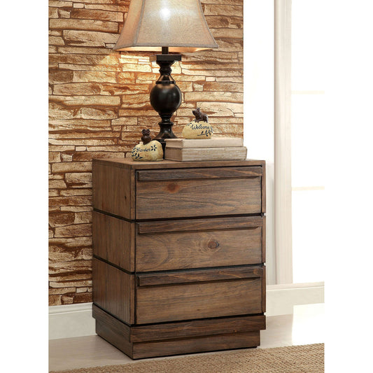 COIMBRA Rustic Natural Tone Night Stand - ATL FURNITURE