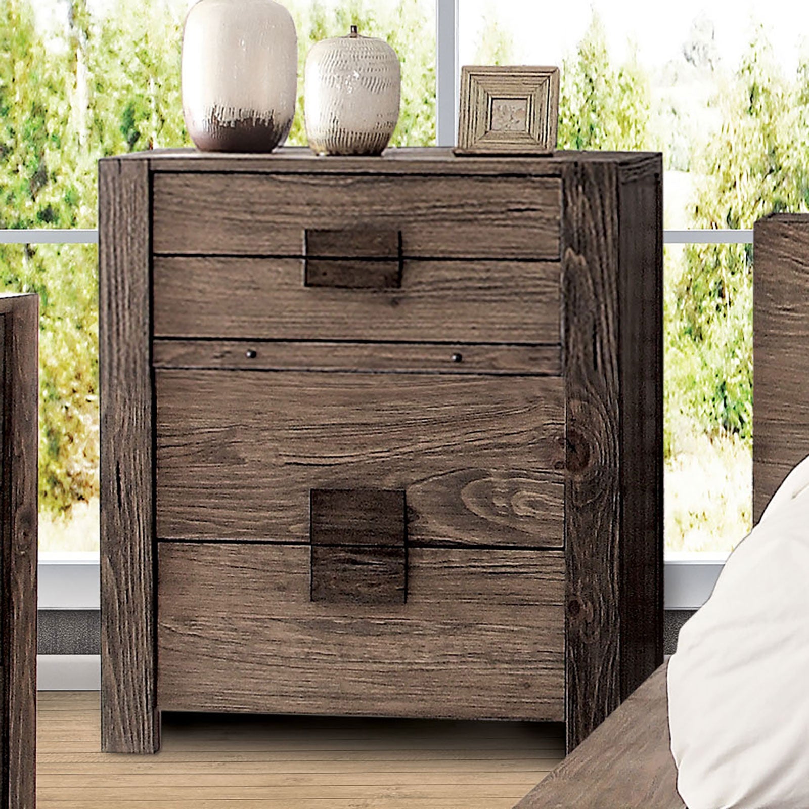 AVEIRO Rustic Natural Tone Chest - ATL FURNITURE