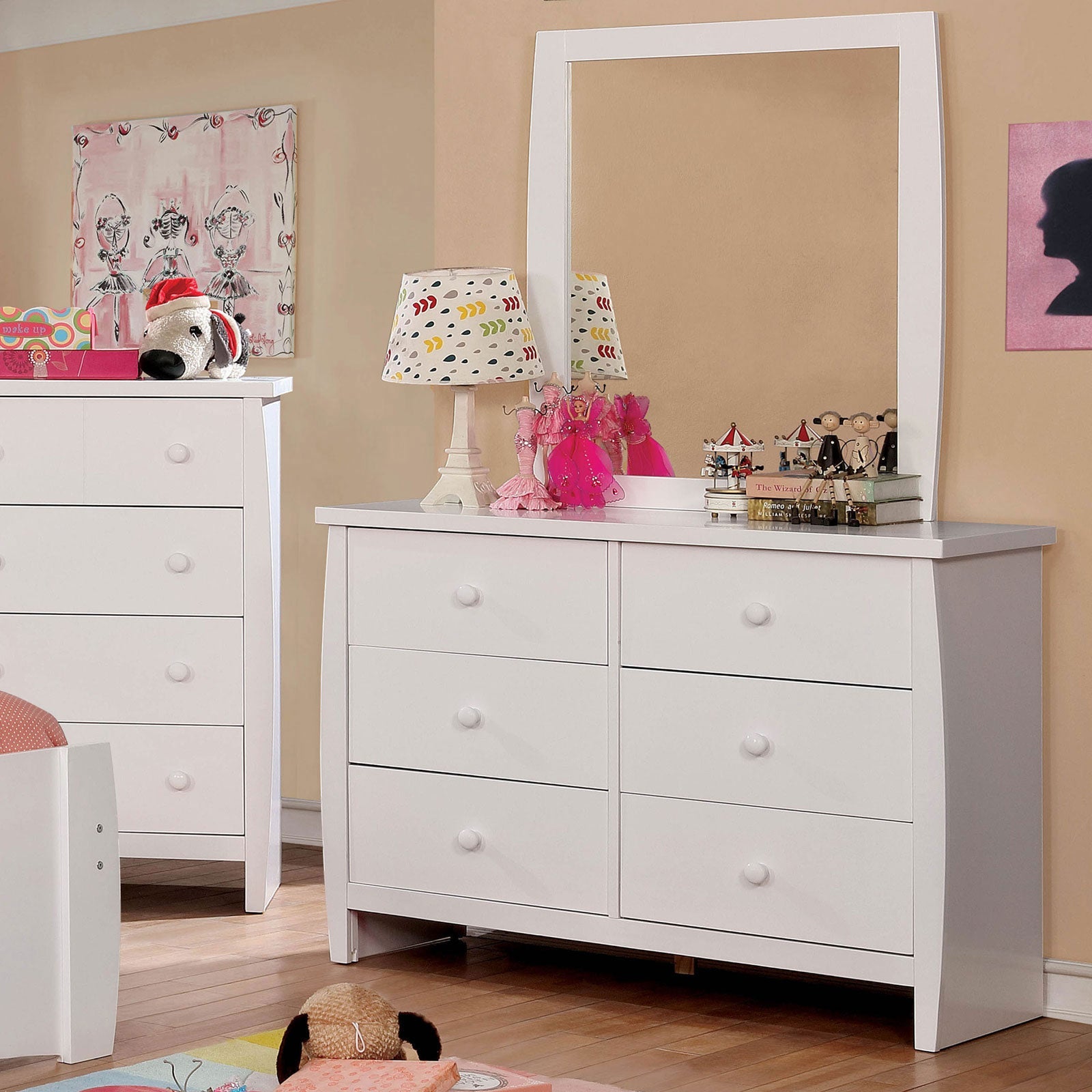 Marlee White Dresser - ATL FURNITURE