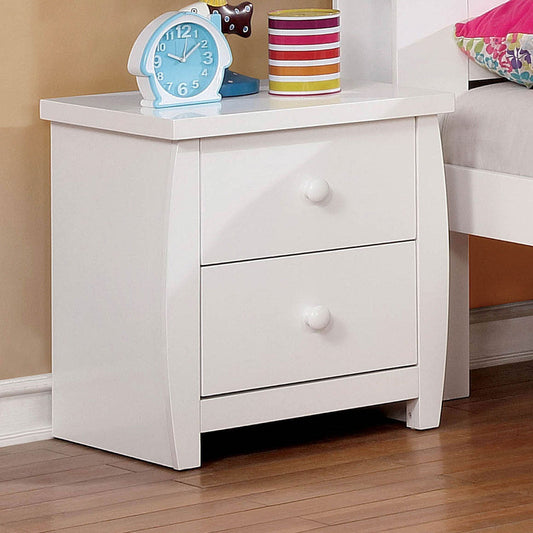 Marlee White Night Stand - ATL FURNITURE