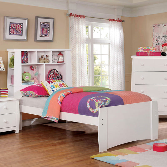 Marlee White Twin Bed - ATL FURNITURE