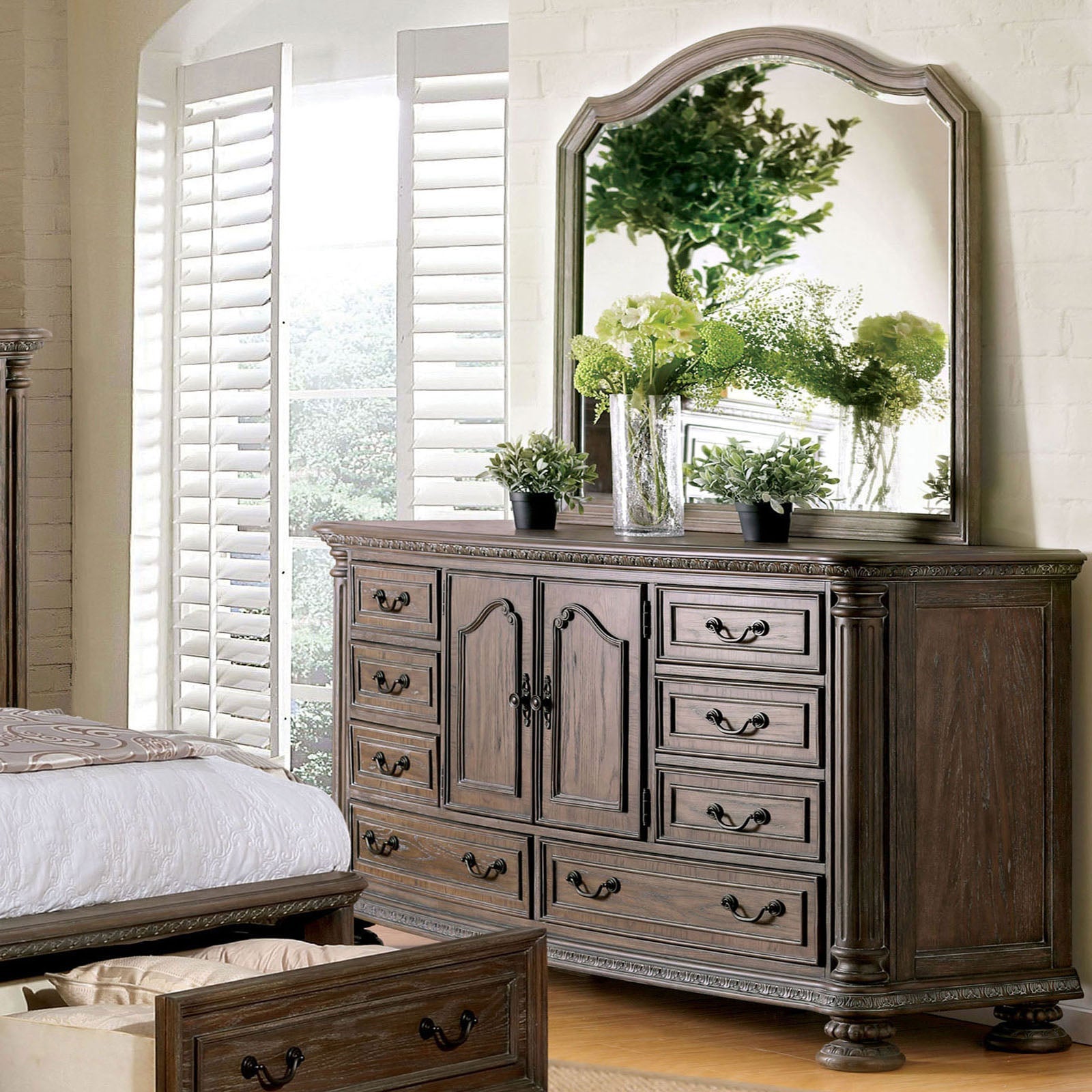 Persephone Rustic Natural Tone Dresser - ATL FURNITURE