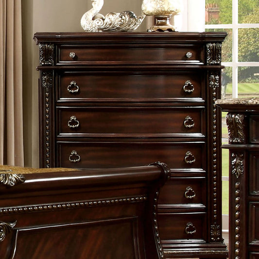 Fromberg Brown Cherry Chest - ATL FURNITURE