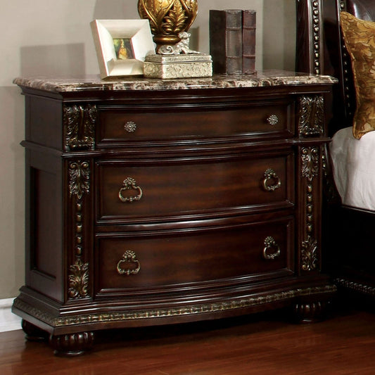 Fromberg Brown Cherry Night Stand - ATL FURNITURE