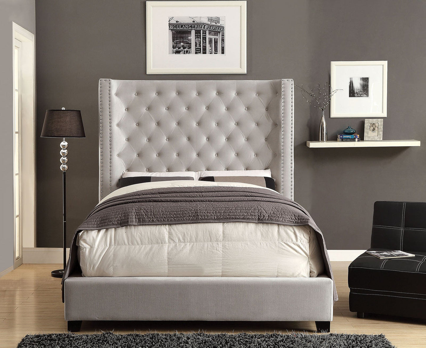 Mirabelle Ivory Queen Bed - ATL FURNITURE