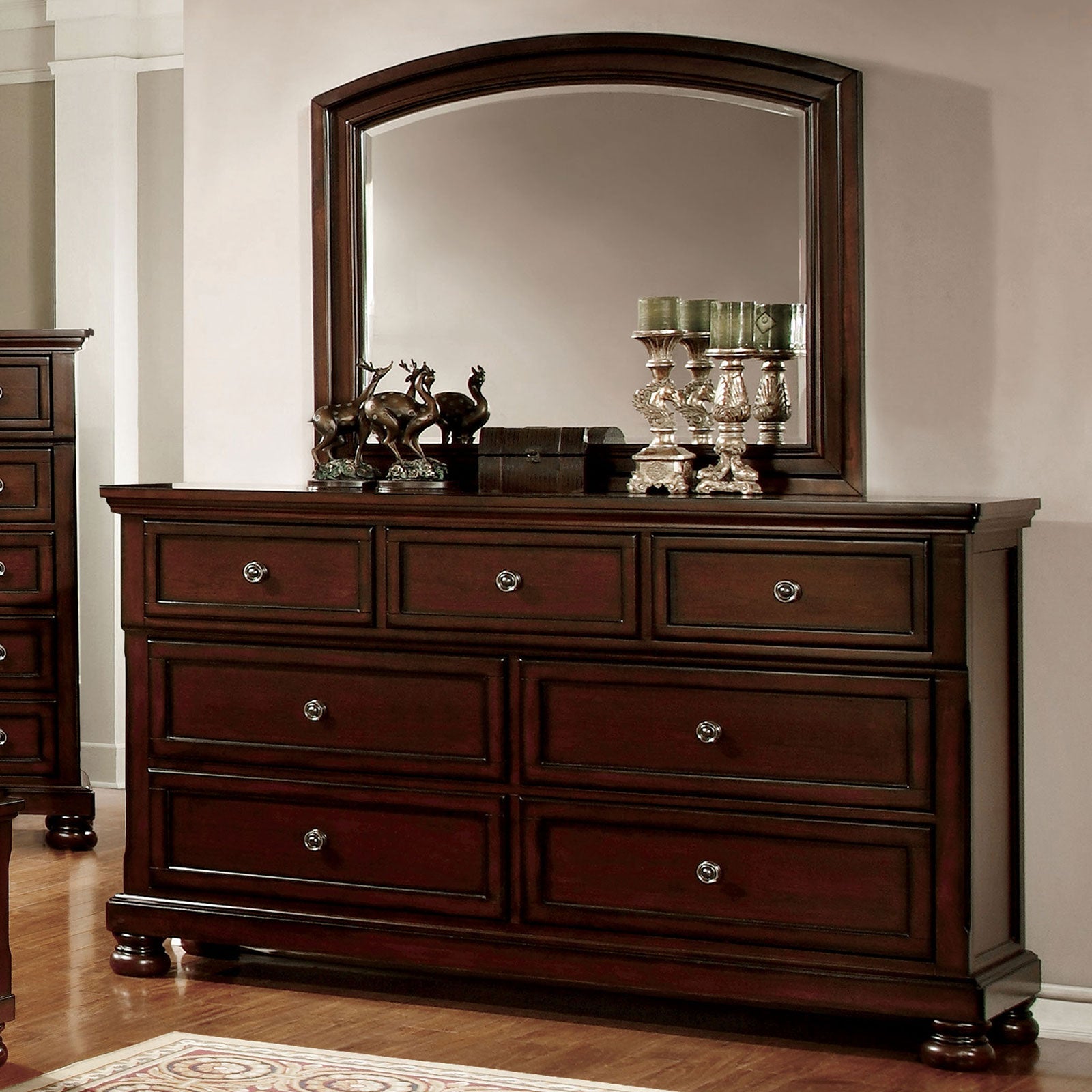 NORTHVILLE Dark Cherry Mirror - ATL FURNITURE