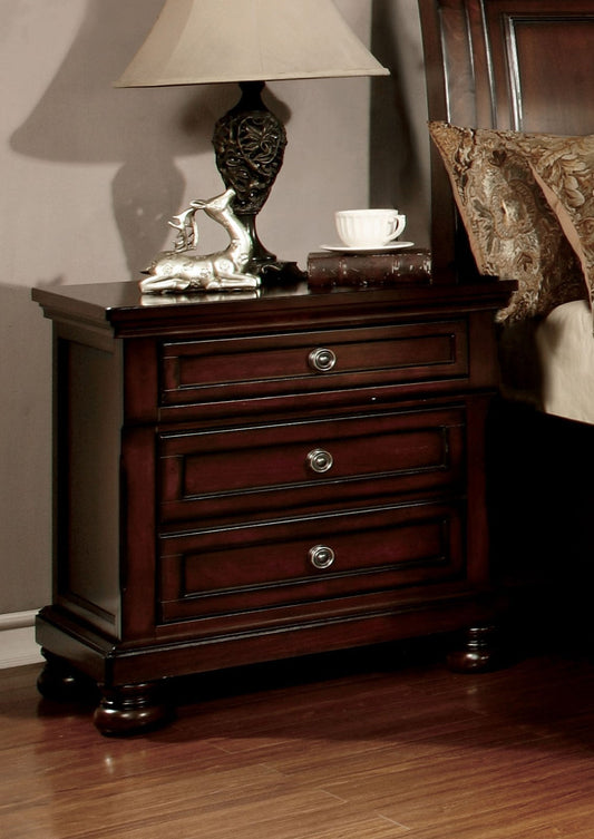 NORTHVILLE Dark Cherry Night Stand - ATL FURNITURE