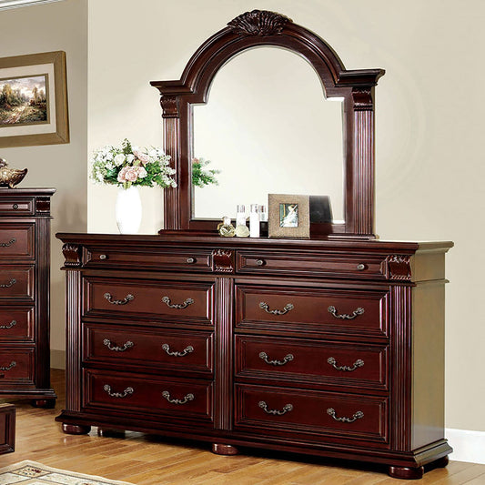 Esperia Brown Cherry Dresser - ATL FURNITURE