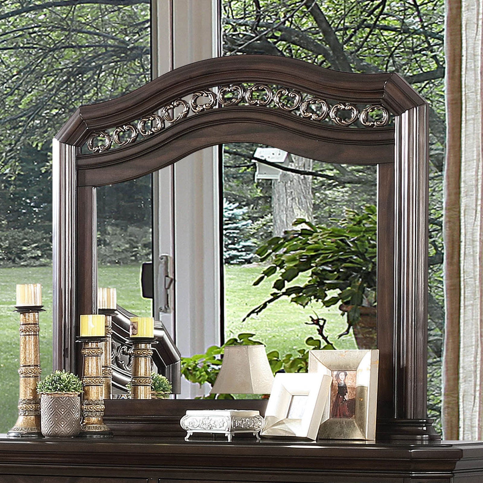 Calliope Espresso Mirror - ATL FURNITURE