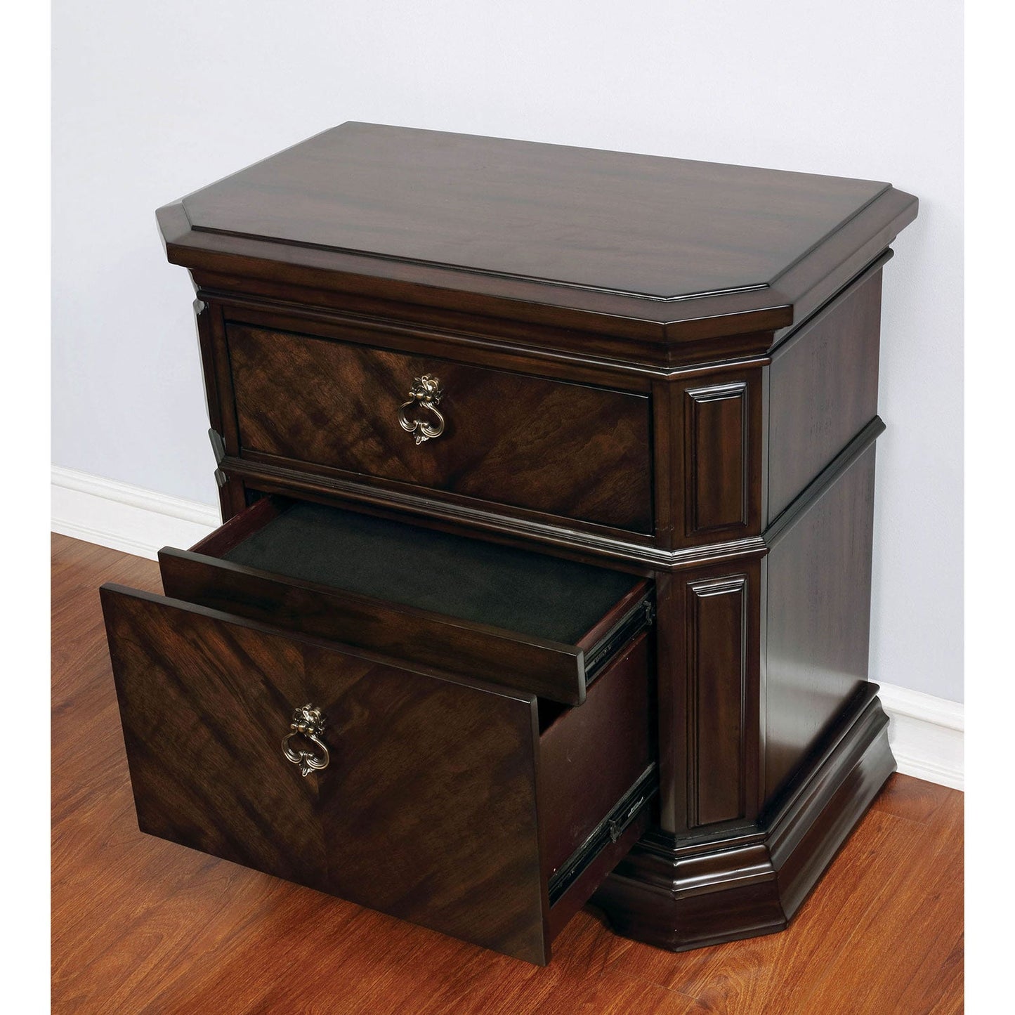 Calliope Espresso Night Stand - ATL FURNITURE