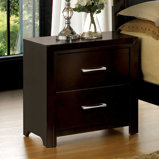 JANINE Espresso Night Stand - ATL FURNITURE