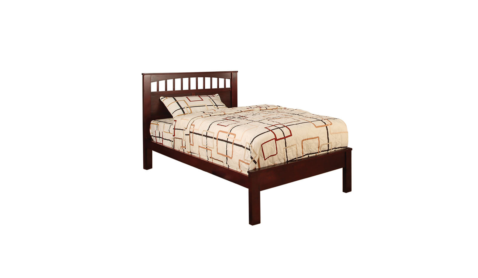 Carus Cherry Twin Bed - ATL FURNITURE